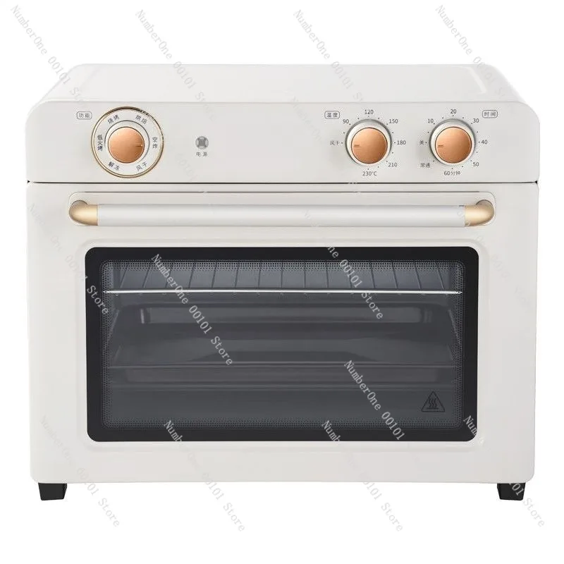 Visible Air Fryer Oven 2-in-1 Household Standing Electric Oven With Window Multifunction Baking Roasting Frying Dehydrating