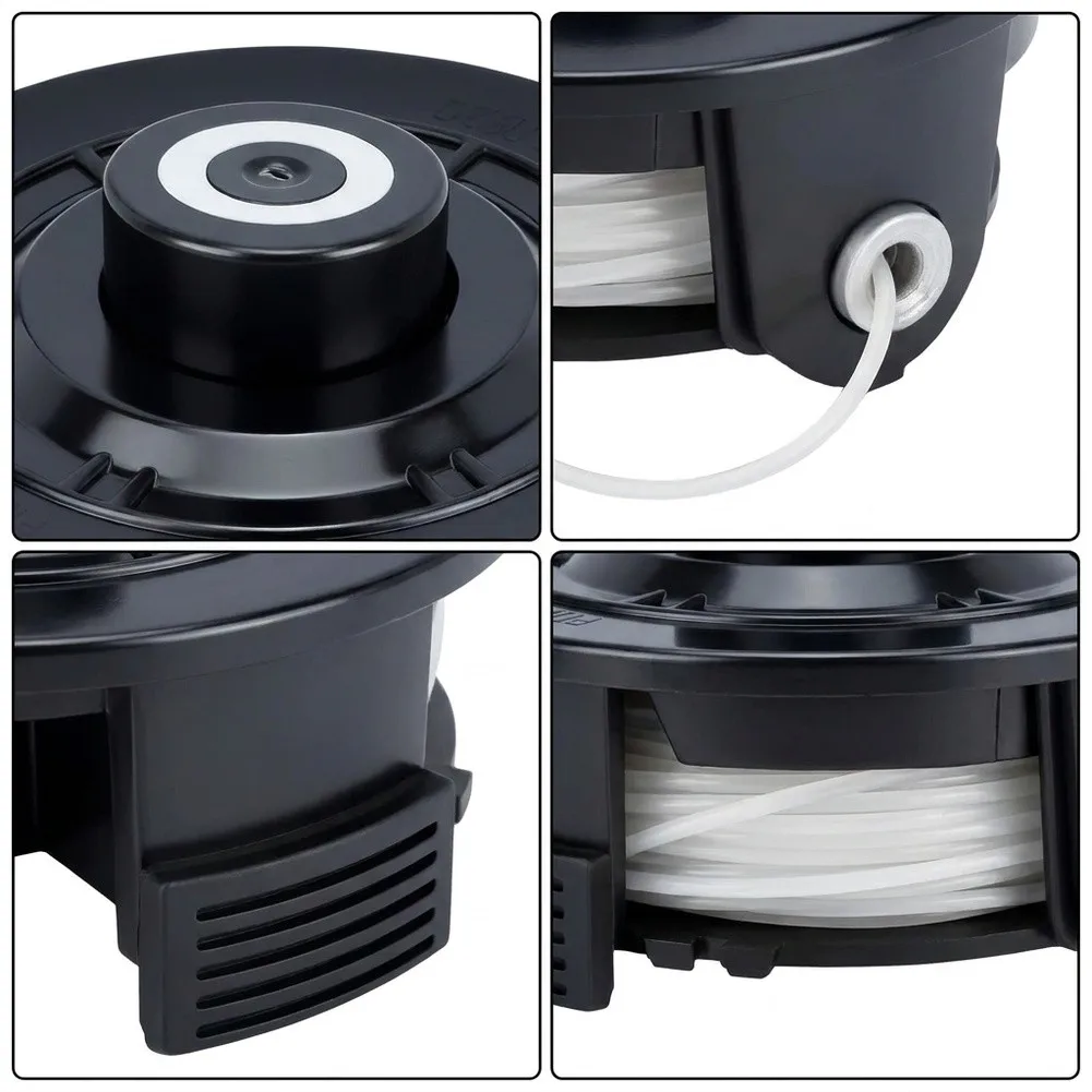 For Trimmer Line Spool 2PCS 1.6mm White Nylon Cord 27FT per Spool for DUR181Z DUR181RF DUR181 Garden Equipment