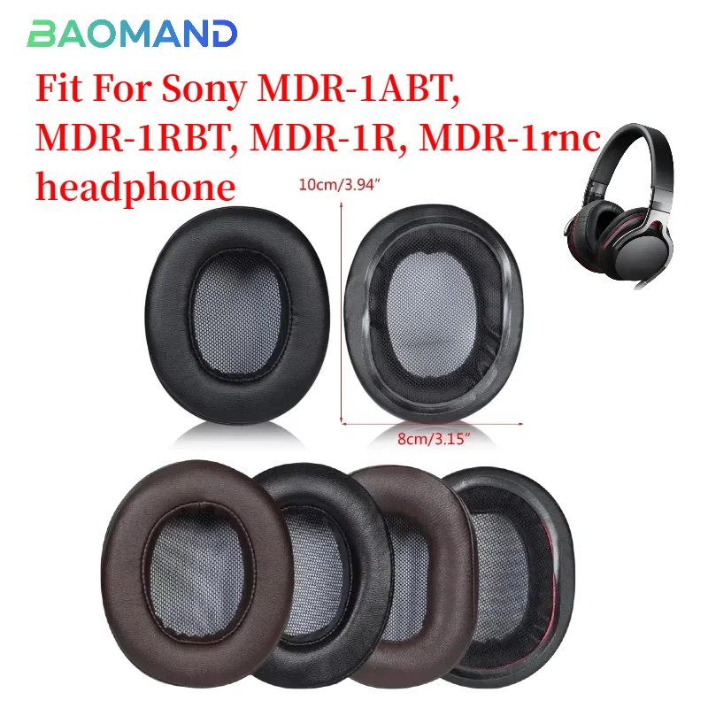 

Protein Leather Earpads Cushions for Sony MDR-1ABT, MDR-1RBT, MDR-1R, MDR-1rnc Headphones, Replacement Ear Pads Headset