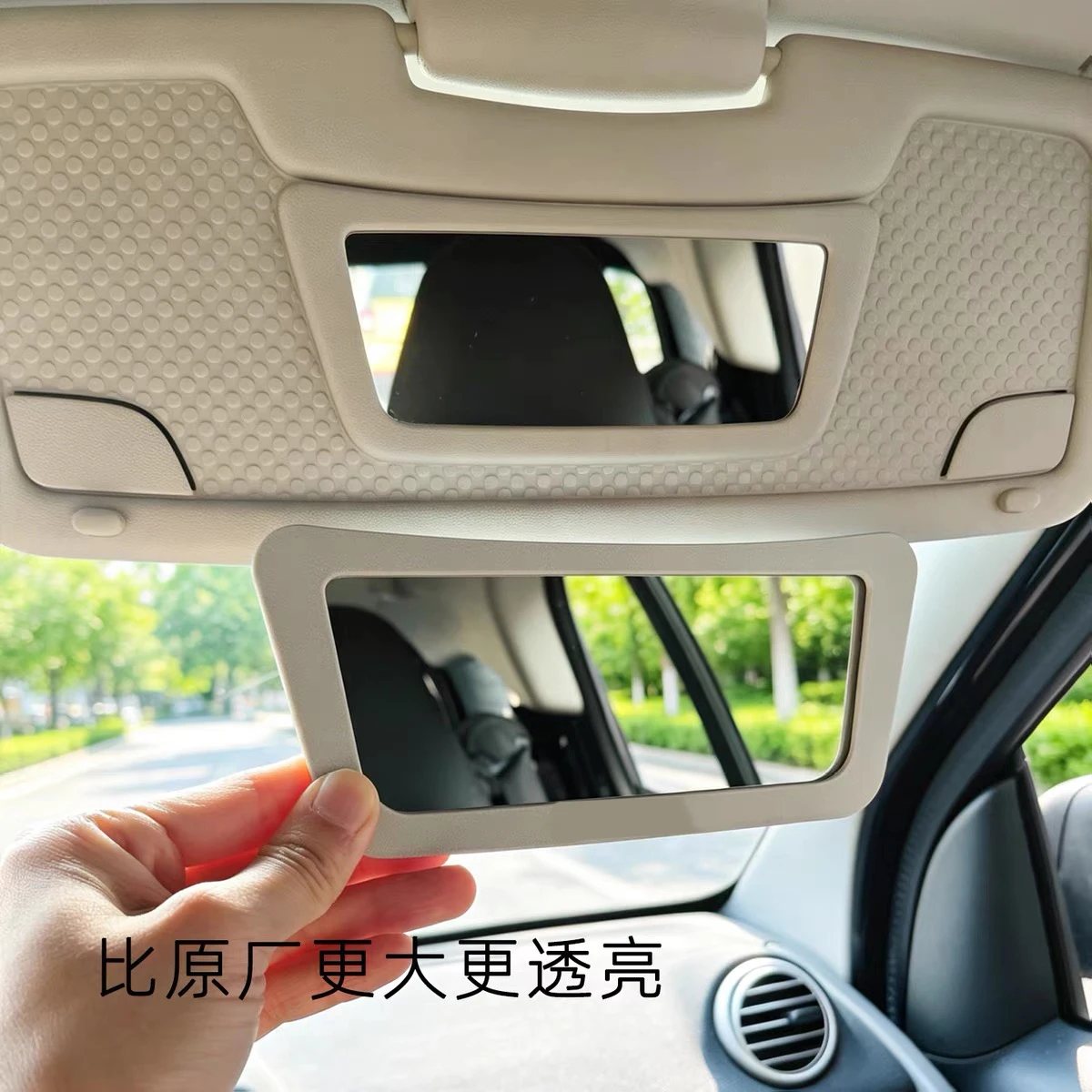 Car Makeup Mirror Portable Auto Sun-Shading Visor HD Mirrors Car Interior Mirror For Smart Fortwo 451 2009-2014 Car-styling