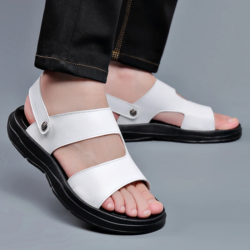 

2025 Summer Leisure Beach Shoes Holiday Male Wading Aqua Sandals New Outdoor Male All-match Sneakers Comfortable Casual Sandals