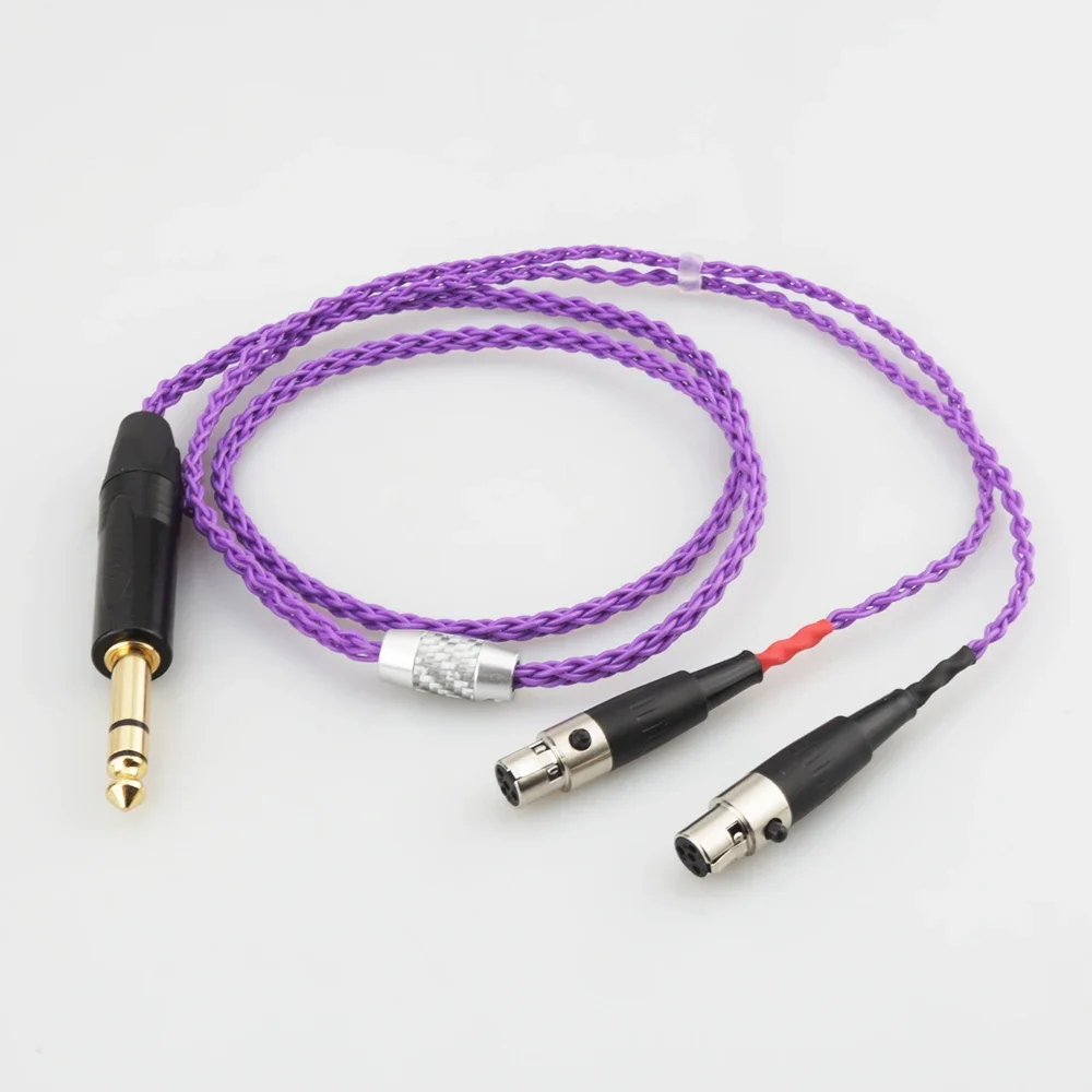 

Audiocrast HIFI 6,35 мм разъем для наушников, кабель для обновления наушников, посеребренный для Audeze LCD-3 LCD3 LCD-2 LCD2 LCD-4