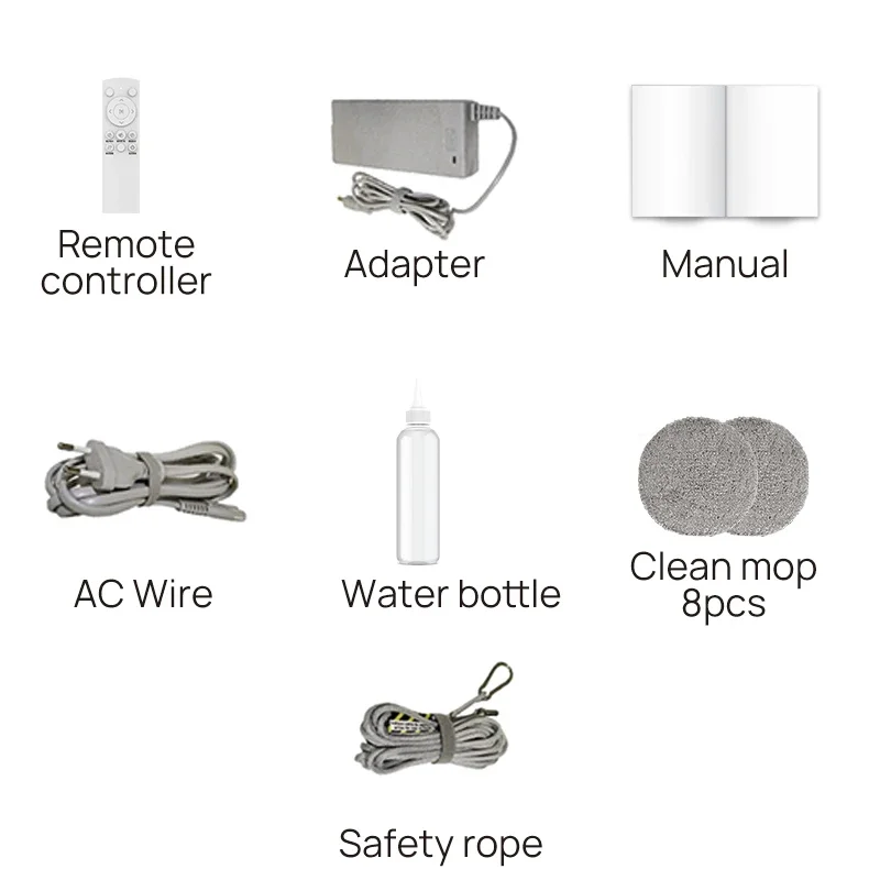Best Selling Anti-Falling Safety Intelligent Exterior Window Cleaning Ro bot For Glass Cleaning Home Auto Ro bot Remote