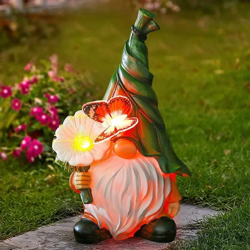 Garden Solar Angel Sculpture Outdoor Camel Light Dwarf Resin Garden Names Garden Decorations Genie