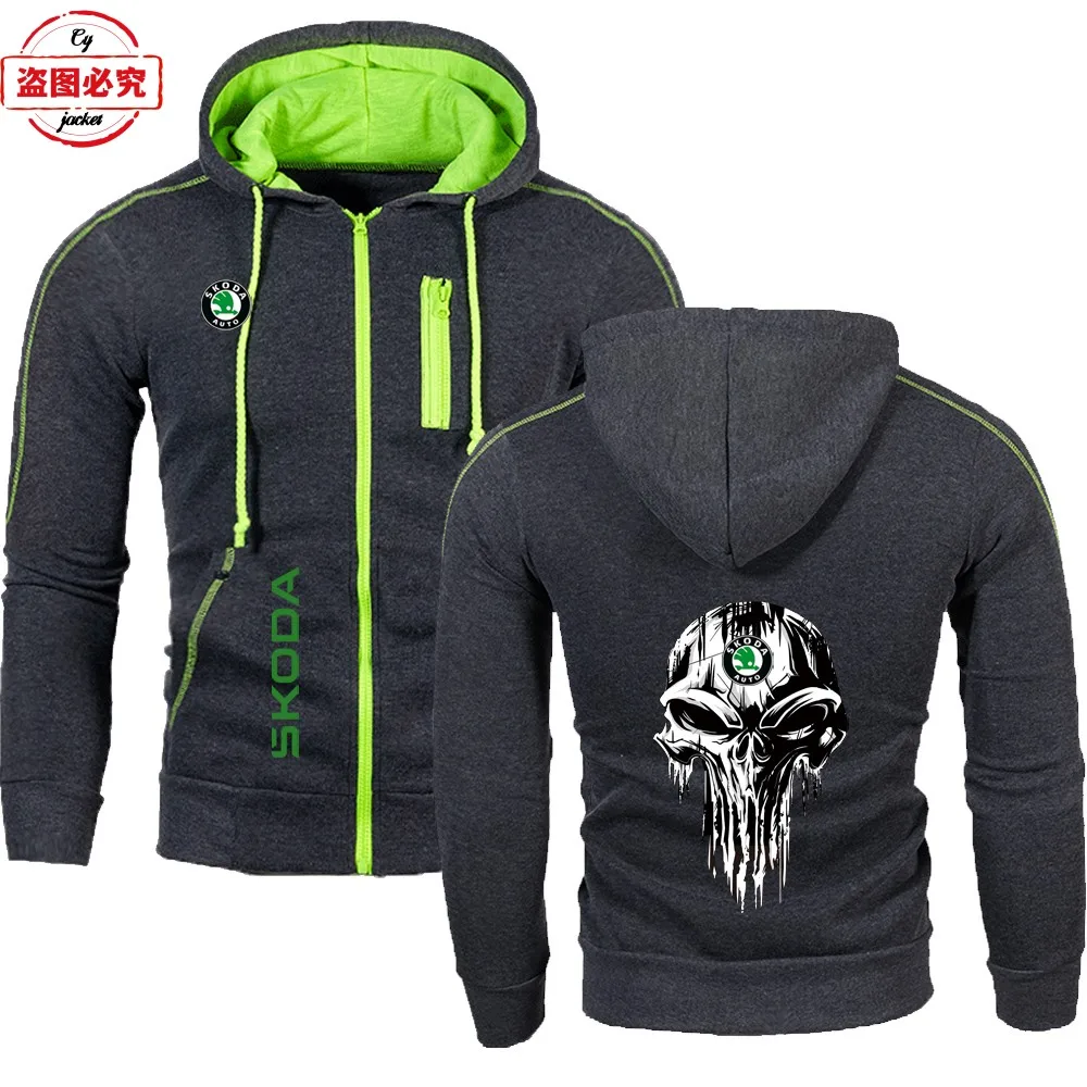 WRC rally Skoda racing car logo jacket racing suit men's top casual sweater skoda car logo jacket