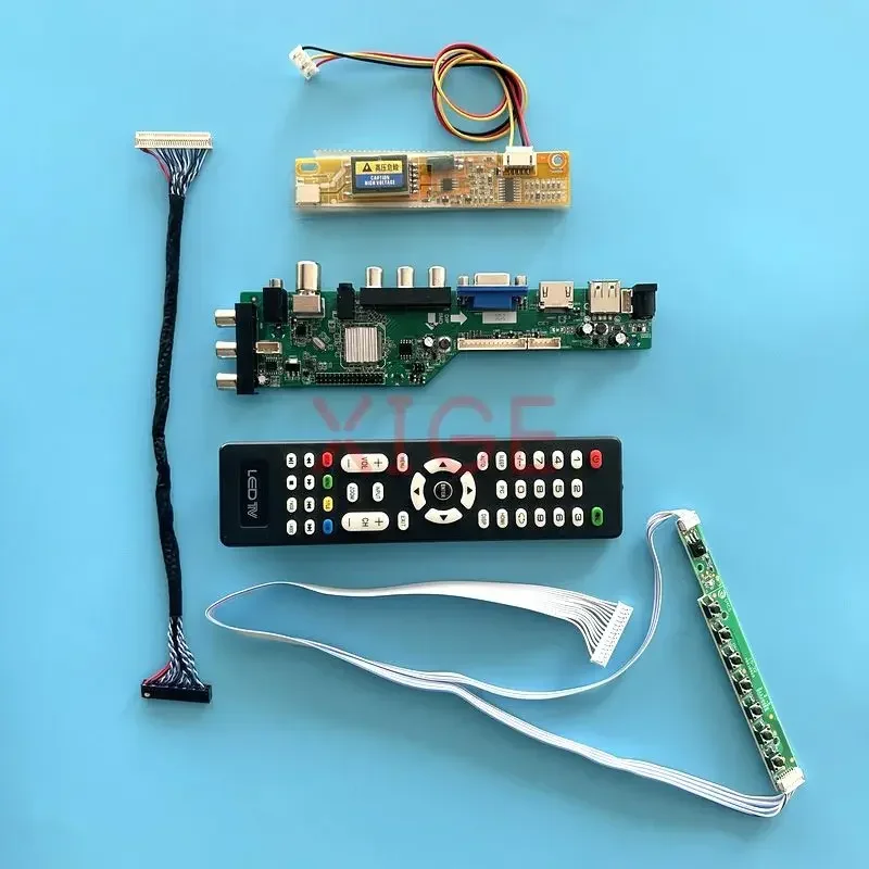 

For LP154W02-A1 LP154WE2-TL Driver Controller Board LCD Screen DVB Digital 1CCFL 1680*1050 LVDS-30Pin DIY Kit USB+HDMI+VGA+AV+IR