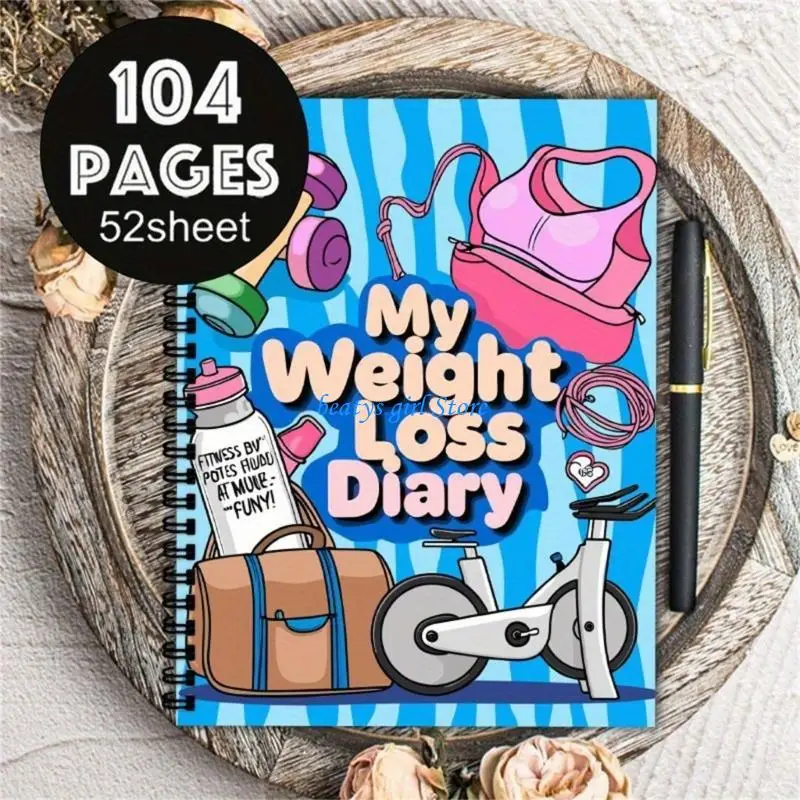 C7AB Daily Diet Exercise Logbook Achieve Weight Targets Through Structured Plans
