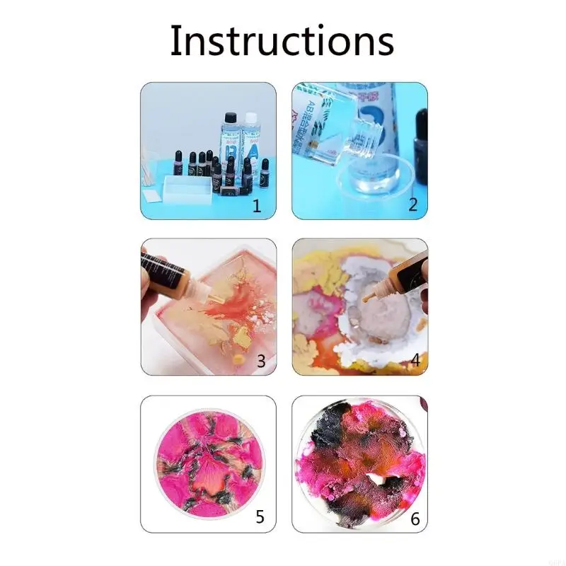 Q6PA Ink-12 Kinds of Colors Inks Are Suitable for Resin High Concentration Epoxy Resin Paint Color Dyes