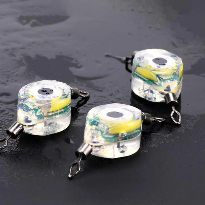 1Pc Led Fish Lamp Fishing Lure Light Led Deep Drop Eye Shape Fishing Squid Luminous Bait