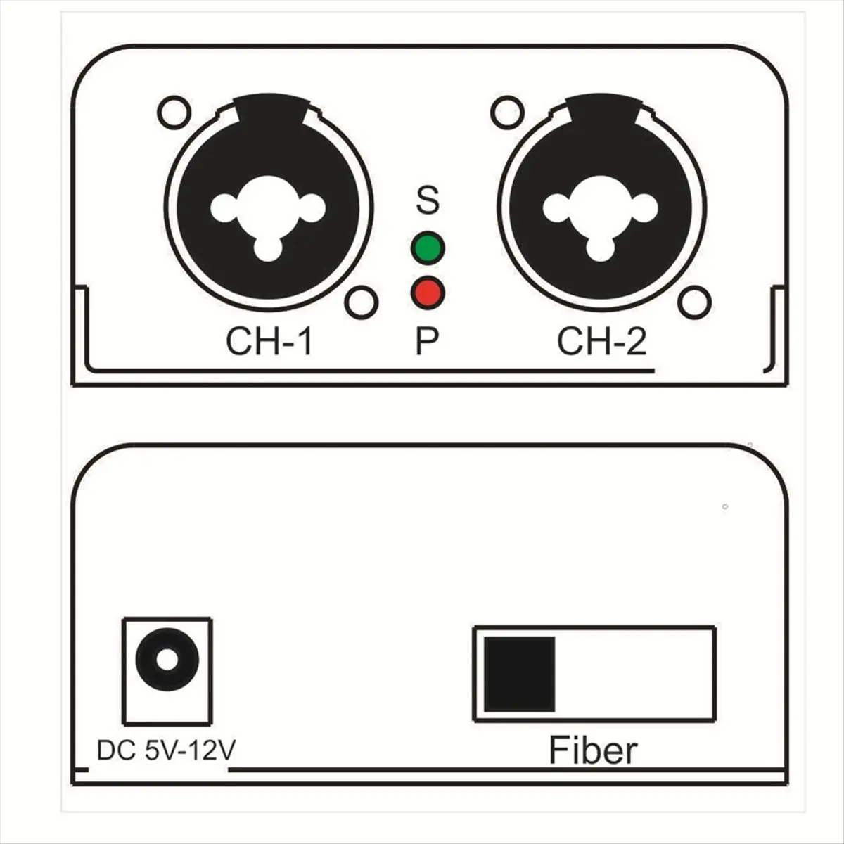 AAAE 1/2 CH XLR Audio Fiber Optical Extender over SC Fiber Optical Up to 20km 2 Way XLR Balanced Audio Transmitter Receiver