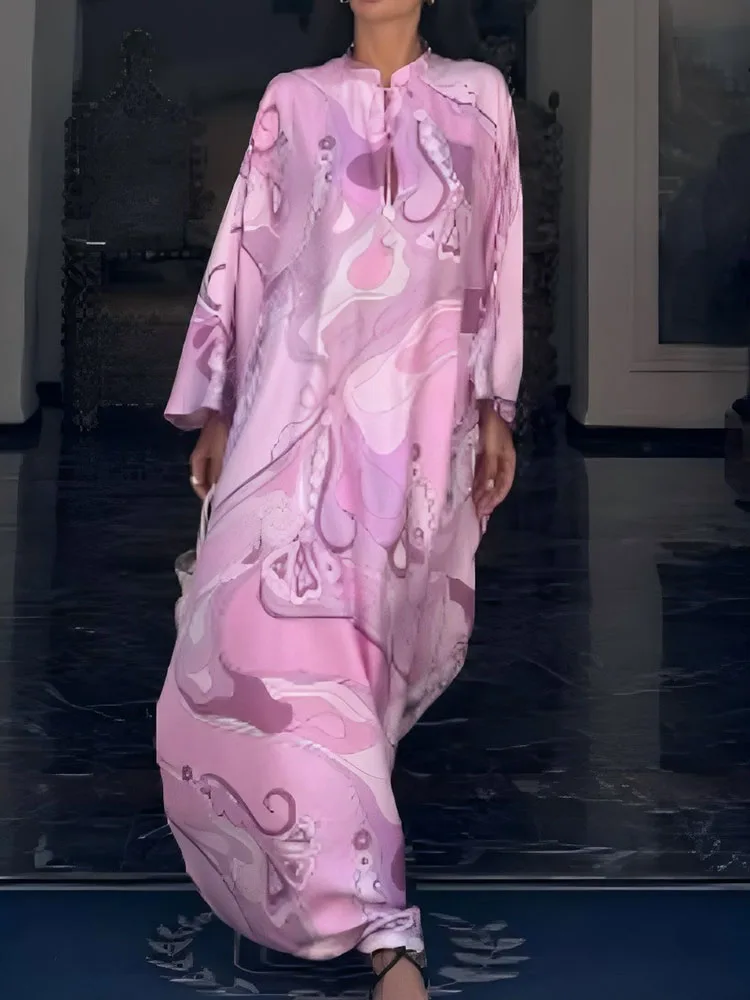 女性エレガントなホルター V ネックパーティードレスカジュアル印刷レディースマキシドレス夏ノースリーブルーズフィットセクシーな背中の開いた Vestidos