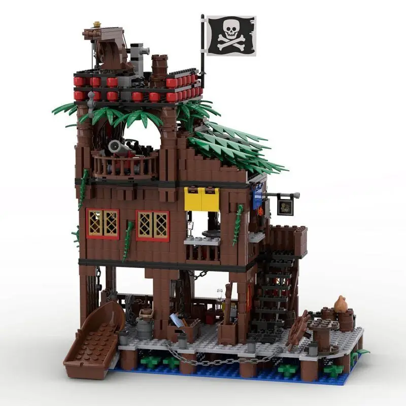 

Custom MOC-127727 Pirate Tavern 919 Parts Toys Gift Perfect for christmas