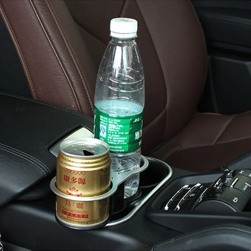 ZD 1Pc Car water cup holder Double mouth for Seat Leon Ibiza Renault Duster Megane 2 Logan Captur Clio Mazda 3 6 CX-5 2017