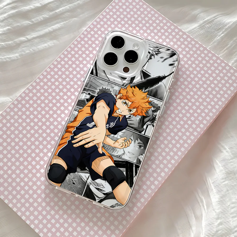 Comic H-Haikyuu Handyhülle für iPhone 17 16 16e 15 14 13 12 11 Mini Pro Max X XR XSMax 7 8 Air Plus Transparente Rückseite – Detail 9