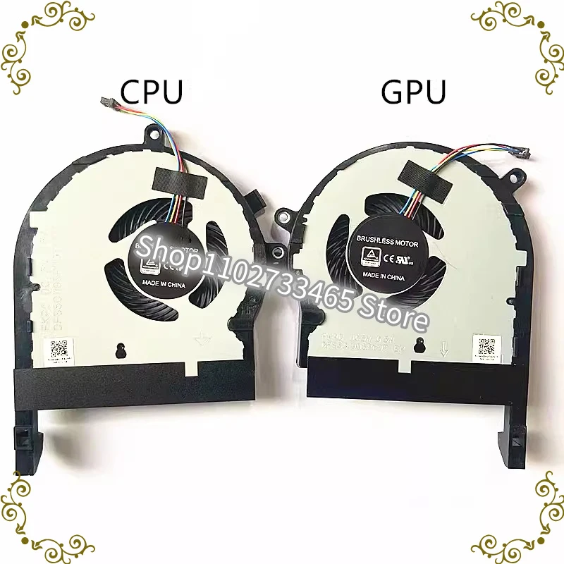 Replacement Laptop CPU GPU Cooling Fan Left Right for Asus TUF FX504 FX504GD FX504GM FX504GE FX80GD