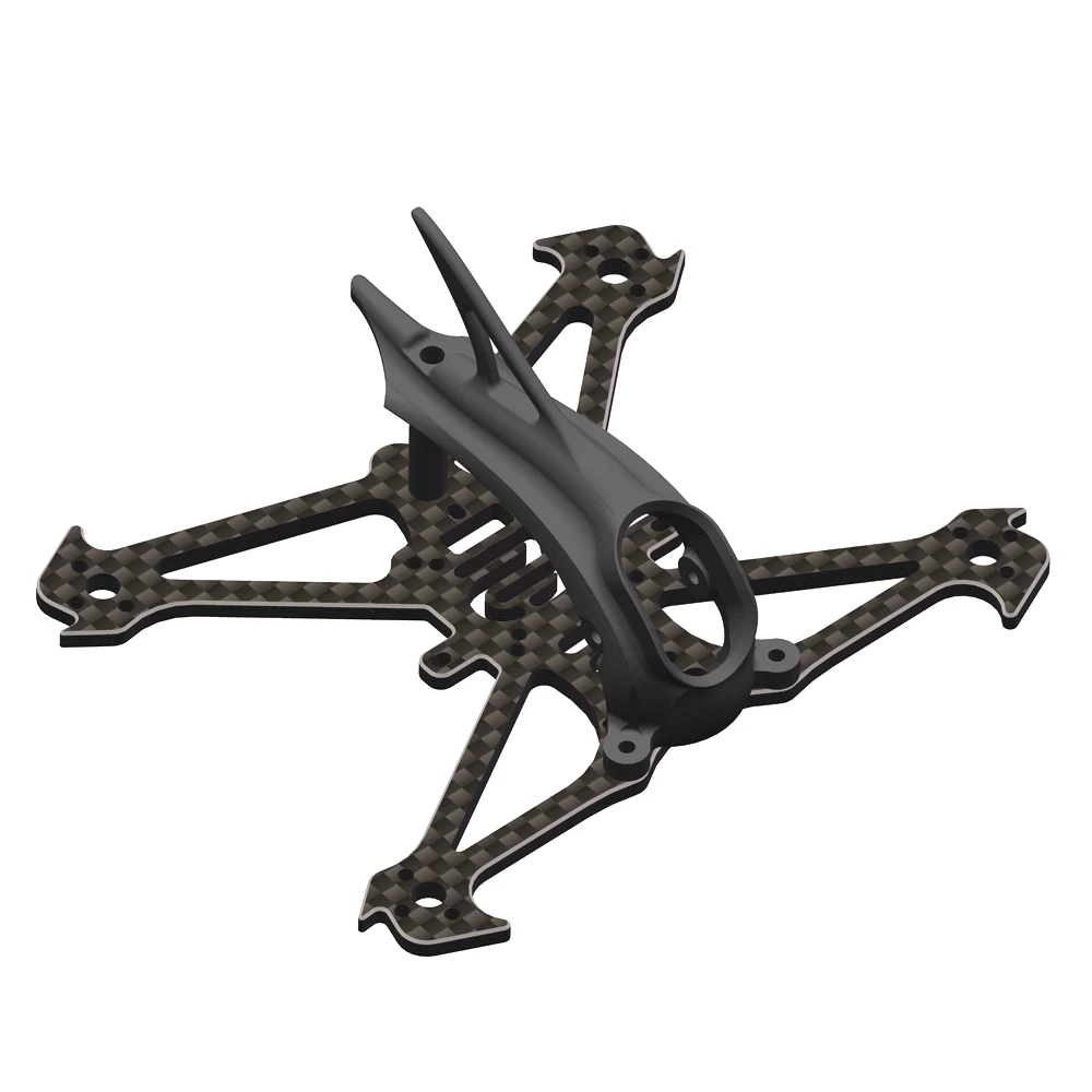 

112mm Wheelbase Carbon Fiber Quadcopter Frame Kit Support 2.5Inch Propeller 1103 Brushless Motor RC FPV Toothpick Racing DIY