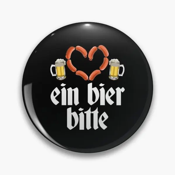 Ein Bier Bitte Oktoberfest German Beer D  Soft Button Pin Fashion Decor Collar Gift Metal Cute Badge Creative Clothes Cartoon