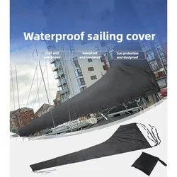 420D Yacht Sail Cover Sunproof Waterproof Sunshade Boat Cover Oxford Cloth Marine Supplies Accessories Wear Resistant