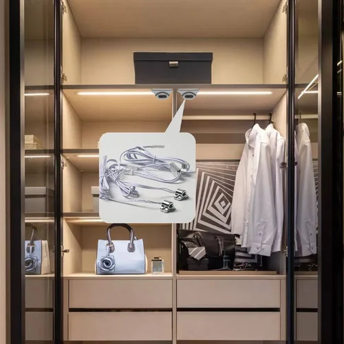 Imagen 2 del producto Interruptor de Sensor LED de apertura/cierre de puerta de armario de muebles, Sensor de proximidad IR de 12V y 24V para controlador de luz de puerta y cajón