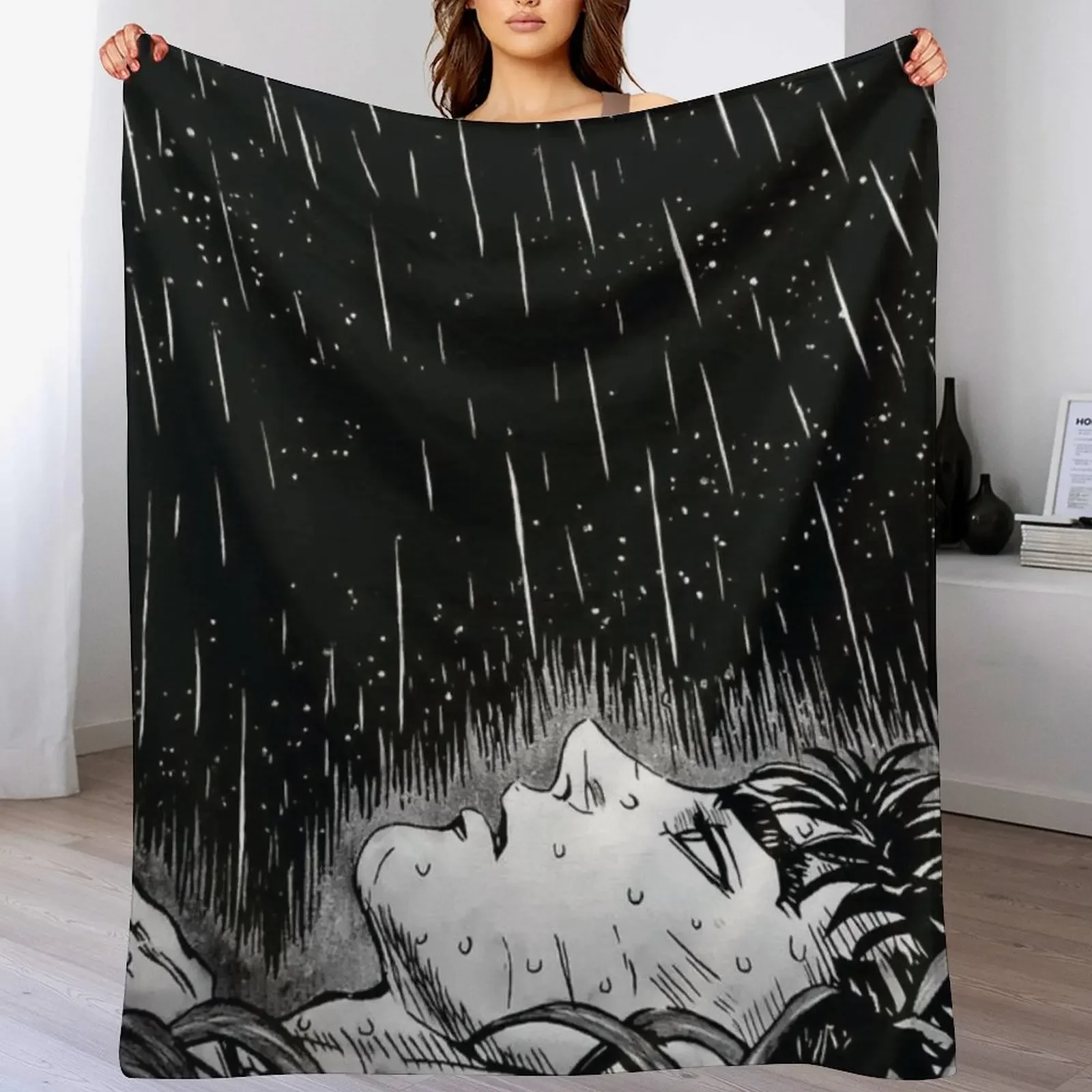 the black swordsman Throw Blanket Soft Sherpa Fleece Warm Blanket for Winter