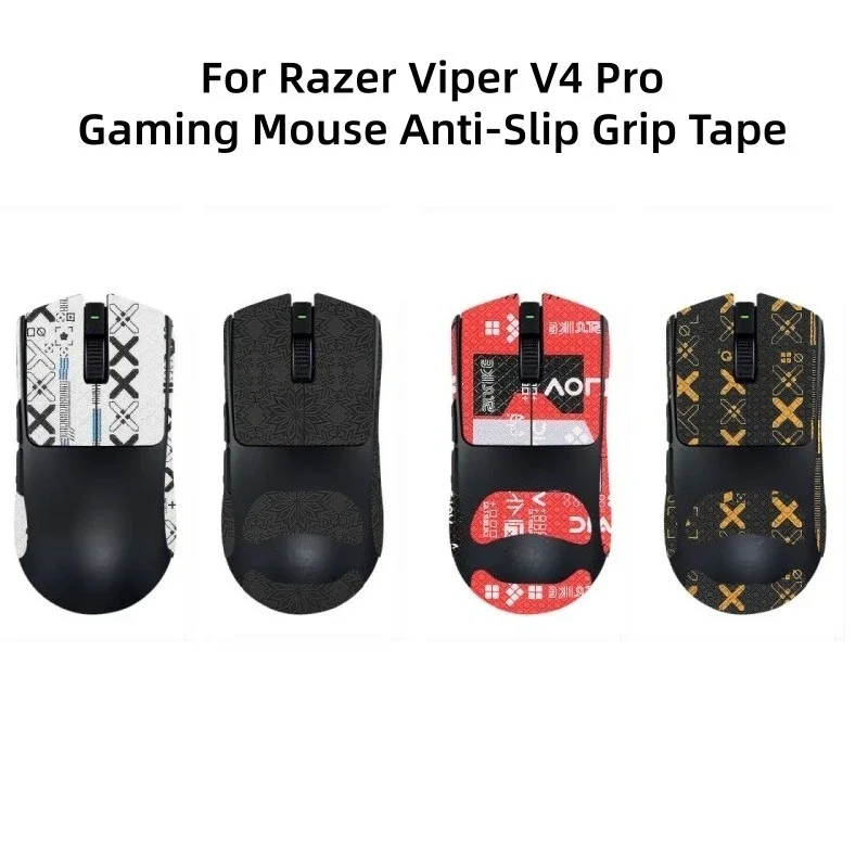 For Razer Viper V4 Pro Gaming Mouse， Anti-Slip Sweat Absorbent Grip Tape， Practical E-Sport Accessory