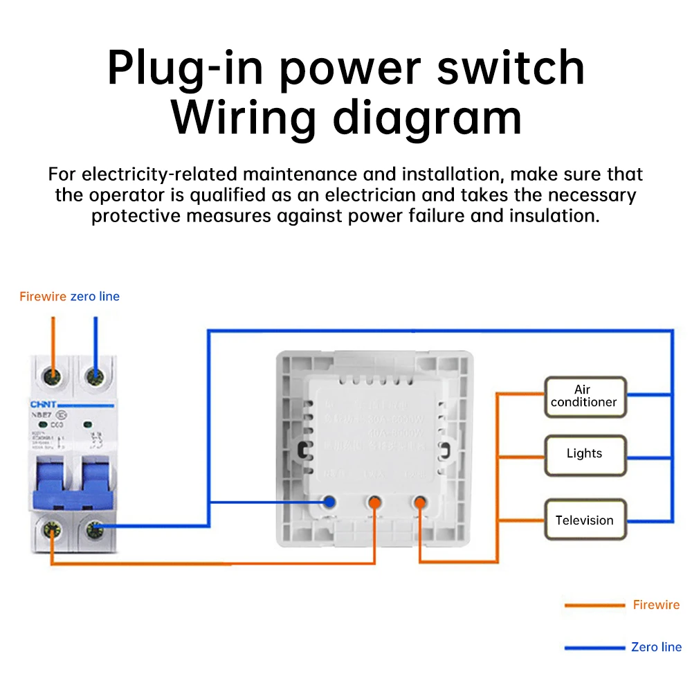 AC 180-250V 40A Card Insertion Power Switch Three Wire Power Switch Hotel Plug-In Power Switch Key Card Delay Power-Off Door