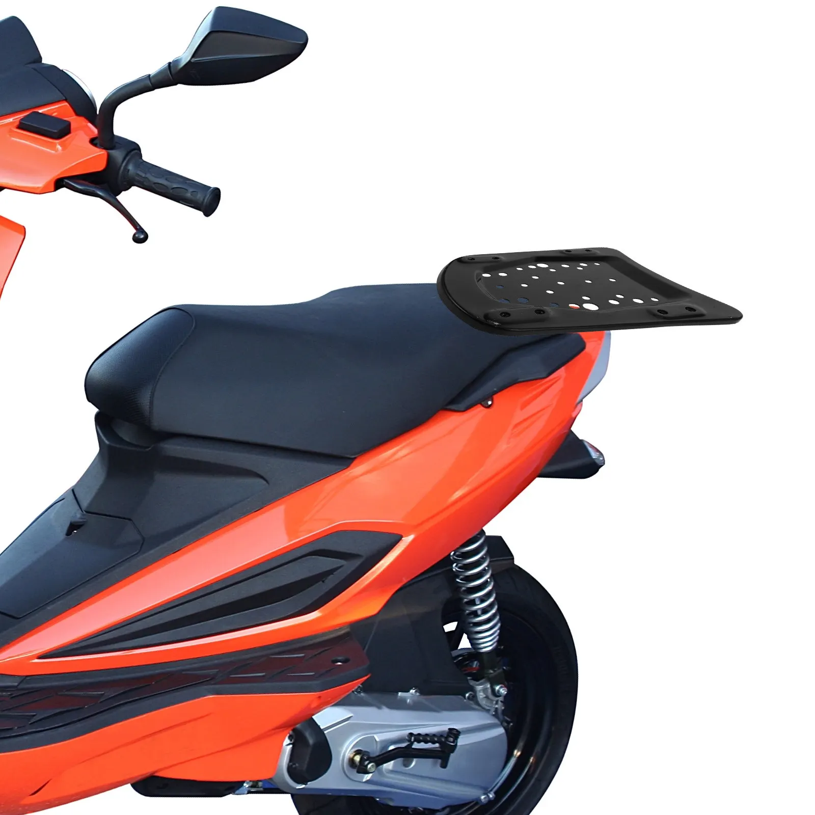 

1Set Heavy Duty Steel Scooter Rear Shelf Mounting Plate Thickened Base Rack for Electric Scooter Motorcycle Luggage Box Trunk