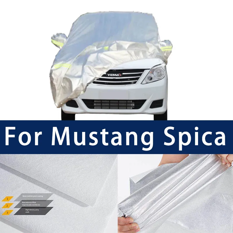 

Full car hood dust-proof outdoor indoor UV protection sun protection and scratch resistance For Mustang Spica Car umbrella