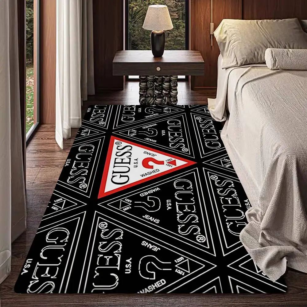 Fashion G-Gue-ss Floor Mat Retro Multiple Choice Living Room Kitchen Rug Non-Slip Modern Home Decor