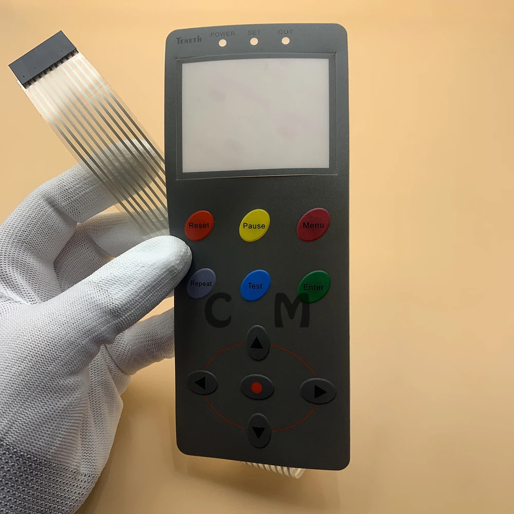 Plotter Keyboard Keypad Panel Of Kuco Teneth TH1300 TH740 TH740LX TH330LX Button Control Panel Mask Film For Kuco Vinyl Cutter