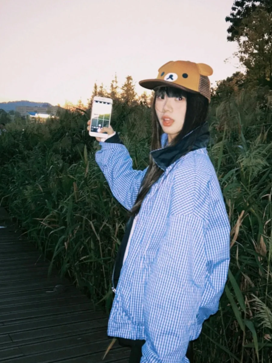 

American Retro Plaid Versatile Outerwear Loose Casual Workwear Jaet for Men And Women Autumn Winter Small ence Design