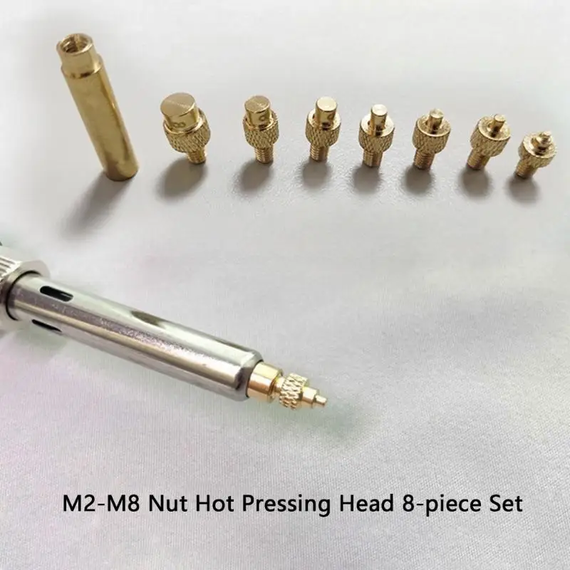 Threaded Knurled Heating Head For 3D Printer Insertnut Implant Connector Insert