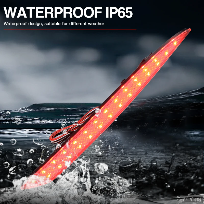 

2 × светодиодные задние стоп-сигналы, отражатель бампера, противотуманные фары для Tesla Model 3/Model Y 2017-2023, сборка автомобиля, сигнал заднего хода, задний фонарь