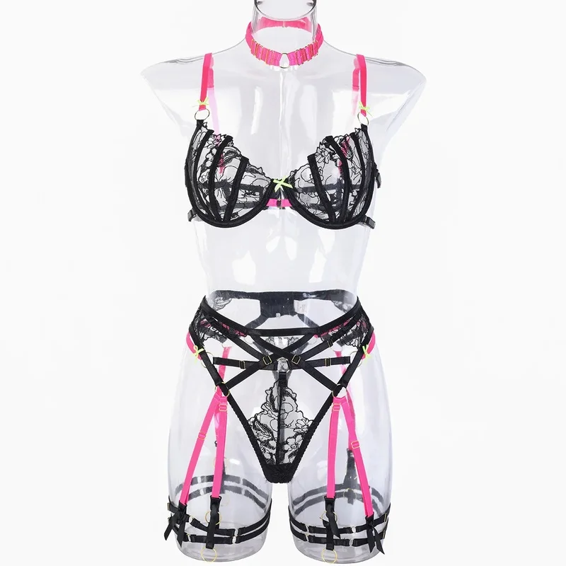 Nolia Panties and Bra Set Micro Threads Woman Lingerie Femme Sexys Women's Underwear Sets Sexy Lingere Womens Bodysuit 5d4;