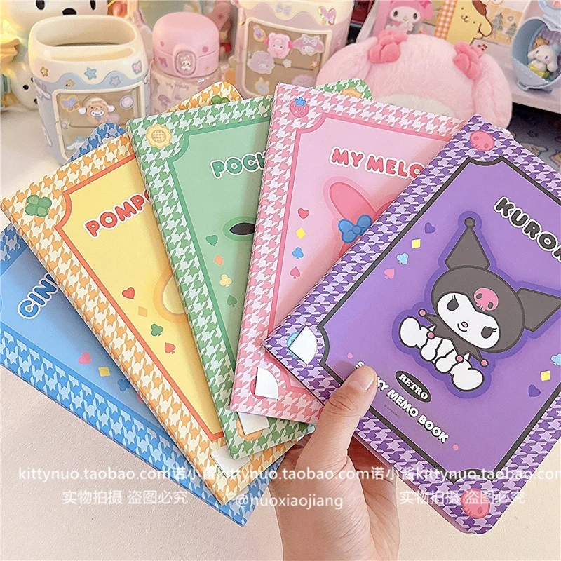 Kawaii Cute Sanrio Convenience Book My melody Kuromi Hello kitty Note Book Paste Notepad Stationery Student Birthday Present