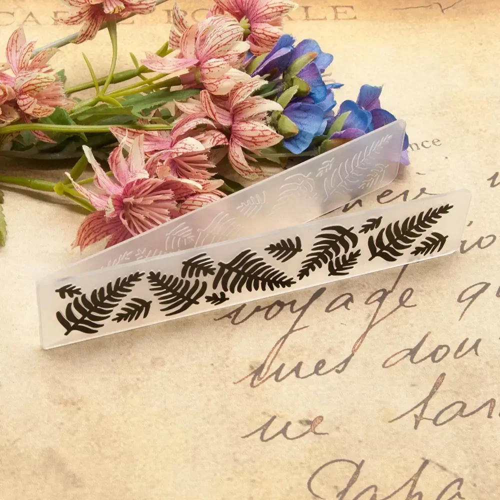 3D Embossing Folder Plastic Template for DIY Scrapbooking Craft Photo Album Card Holiday Handmade Decor Supplies 15x3cm