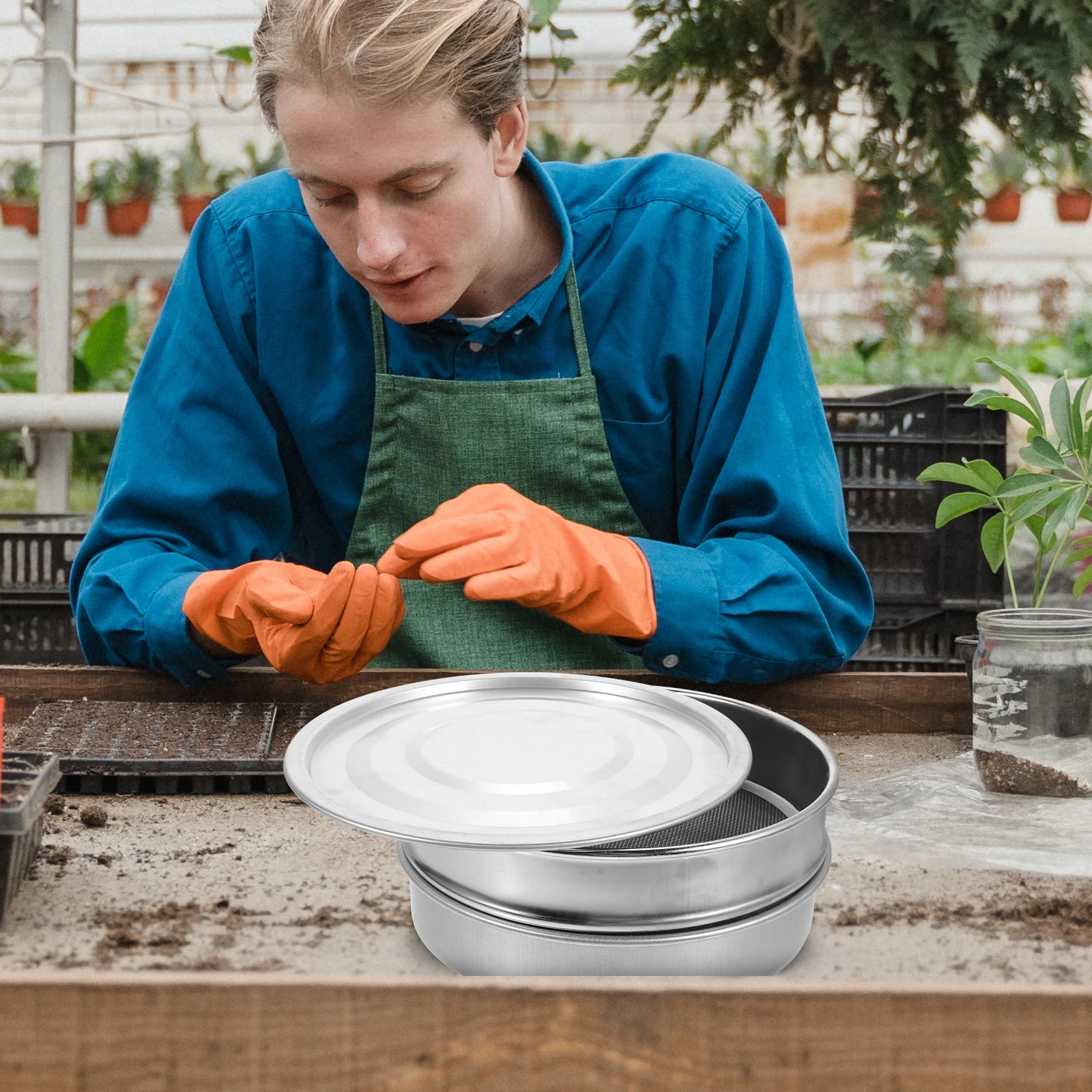 

Набор металлических лотков для проращивания растений, прочные лотки для выращивания овощей для фермы, теплицы, цветочного магазина, садоводства, аксессуары для выращивания