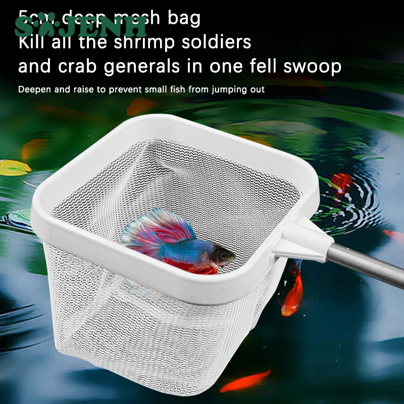 Fising Net Fish Tank Accessories Stainless Steel Telescopic Hand Aquarium For Catching Fish Shhrimp Tank Clean Accessories