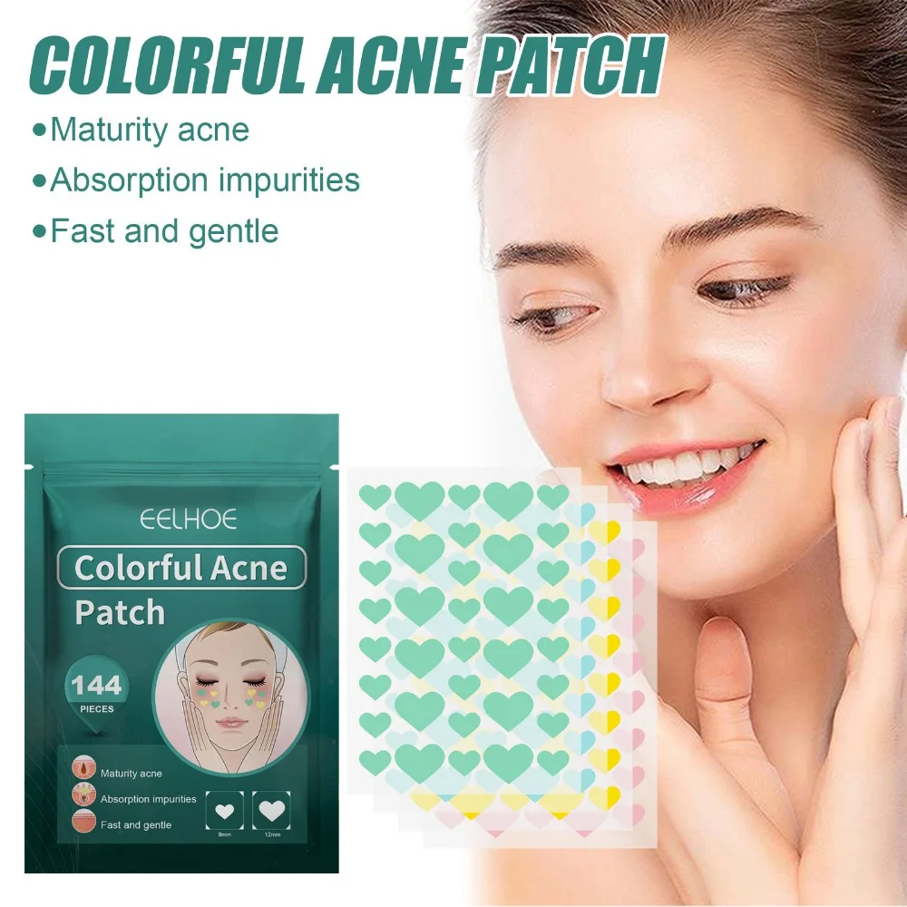 Eelhoe Love Heart Acne Patch Gentle Cleansing Acnecare Fade Facial Acne Spots Facial Cleansing Care