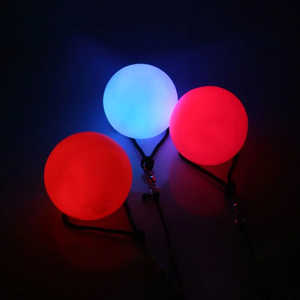 1/2/4PCS New Stage Supplies Performance Accessories Belly Dance Ball LED POI Throwing Ball Hand Flip Ball RGB Light Emitting