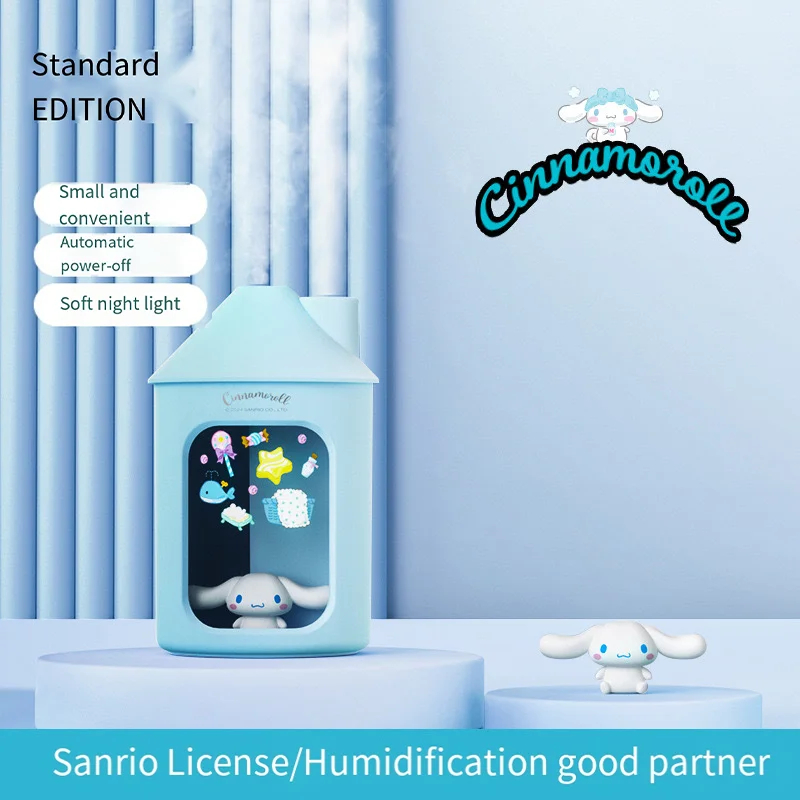 Sanrio-serie USB-luchtbevochtiger Hello Kittle Double Spray Kantoorluchtbevochtiger met hoge capaciteit Huishoudelijk Desktop Mute Slaapkamer Kerstmis