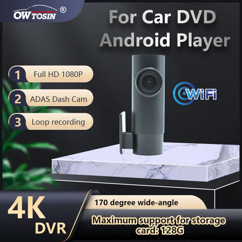 

WIFI DashCam 4K ADAS 1080P Автомобильный видеорегистратор с камерой Ночная версия с петлей записи для автомобильного радио Android-плеер HD Dash Cam DVRs