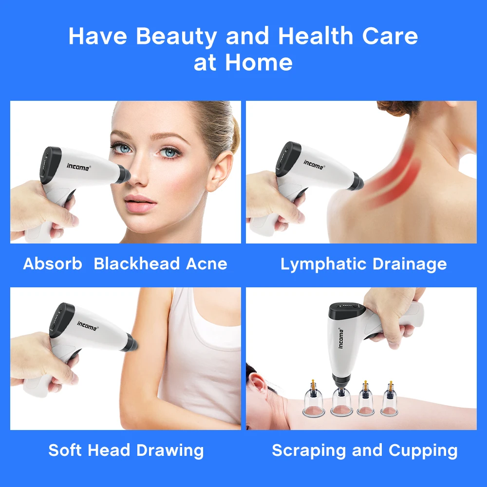 Professional Electric Vacuum Cupping Set Thicker Jars Magnetic Aspirating Cupping Medical Acupuncture Ventosa Suction Cups