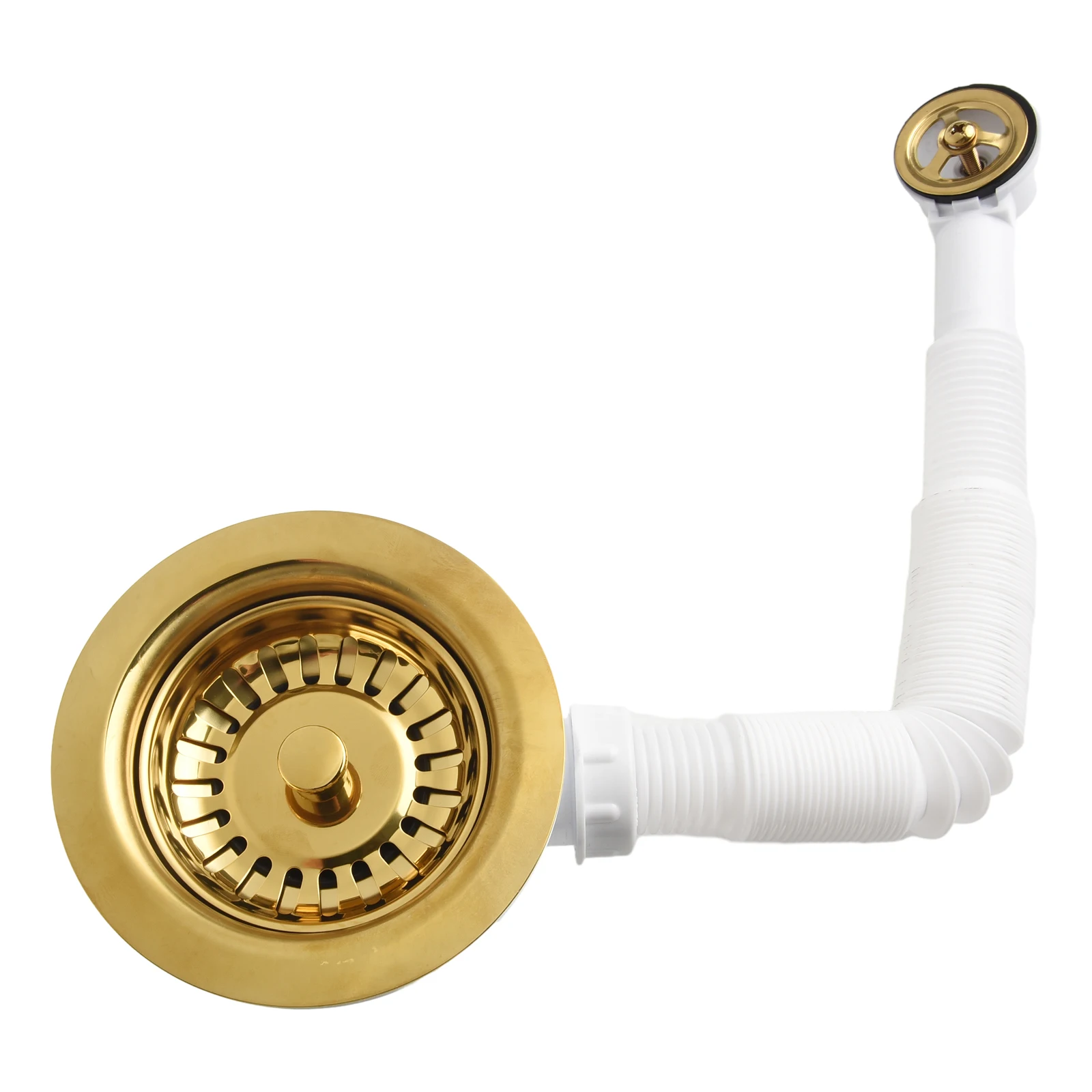 For Sink Hole Diameter 86 95mm Strainer Drain Sink Downcomer Stainless Steel Functionality Overflow Prevention