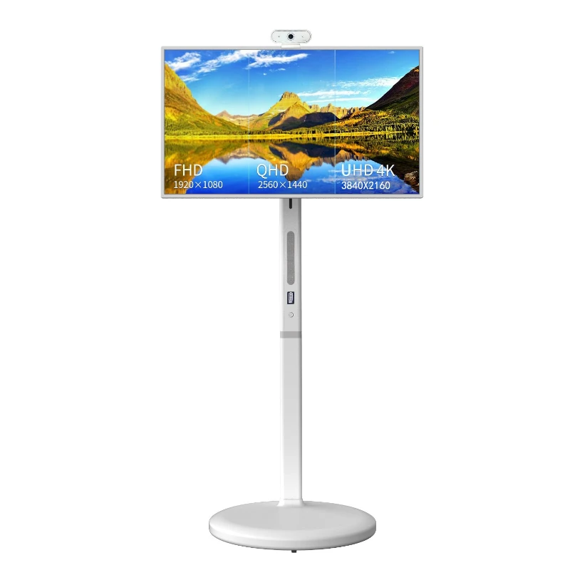 شاشة قلب 4K فائقة الوضوح، شاشة صديقة للهاتف المحمول، شاشة ذكية 32 بوصة تعمل باللمس، شاشة عرض لاسلكية متكاملة