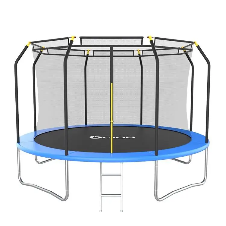 Wholesale Cheap Large 15 ft Outdoor Garden Fitness Jumping Trampoline Hot Galvanize Steel Tube with Protective Net