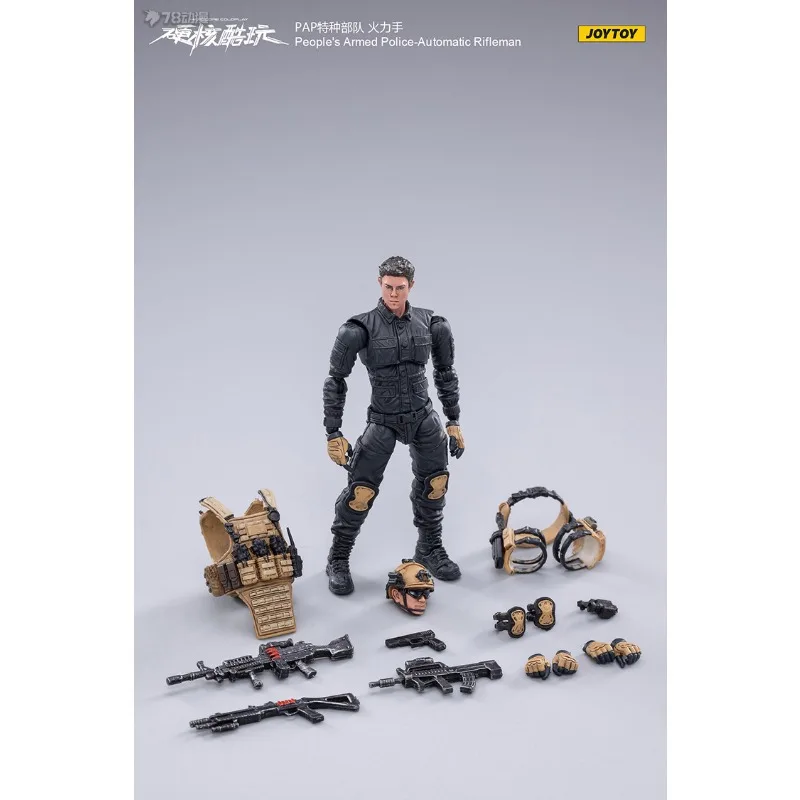 JOYTOY Original 1/18 producto terminado serie de soldados móviles PAP fuerzas especiales modelo de figura de acción juguetes modelo regalos para niños