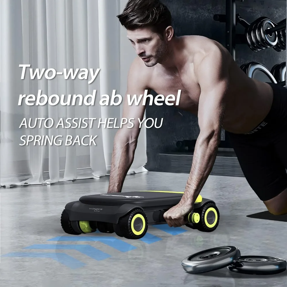 

CORE Ab Roller with Elbow Support Rebound Abdominal Wheel for Core Workout, Ab Workout Equipment for Abdominal