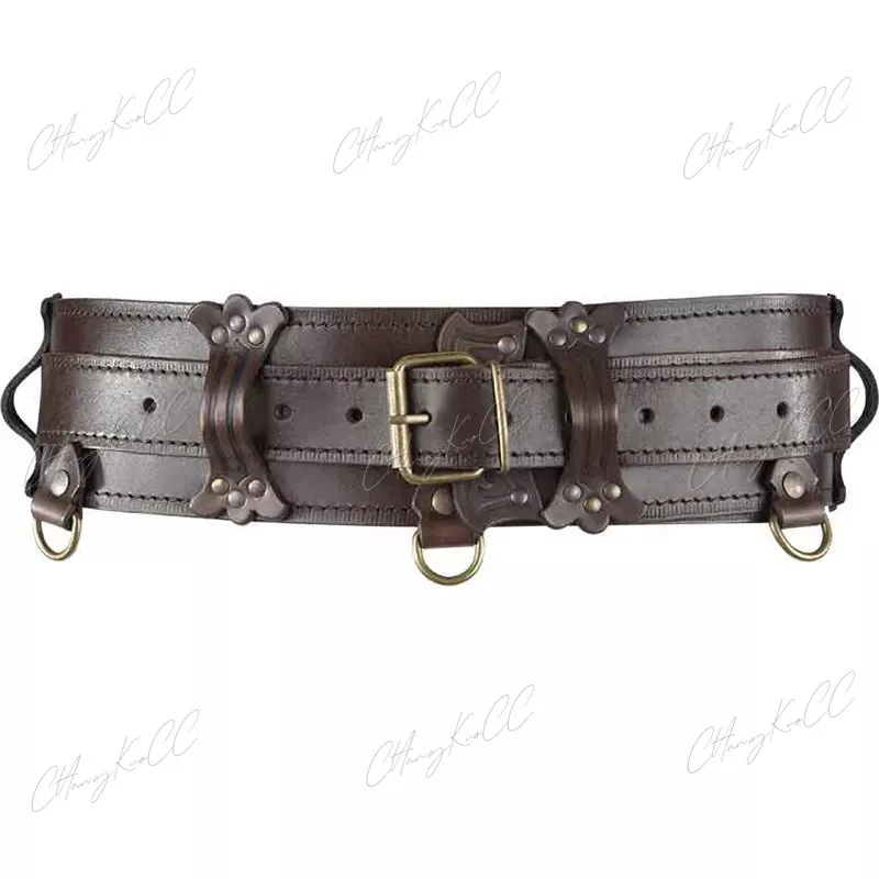 Ceinture de oral alier Viking Médiéval en Cuir PU pour Homme et Femme, Costume Renaissance Kokor, Armure LARP, Accessoire de Reconstitution du Moyen Âge, 7,5