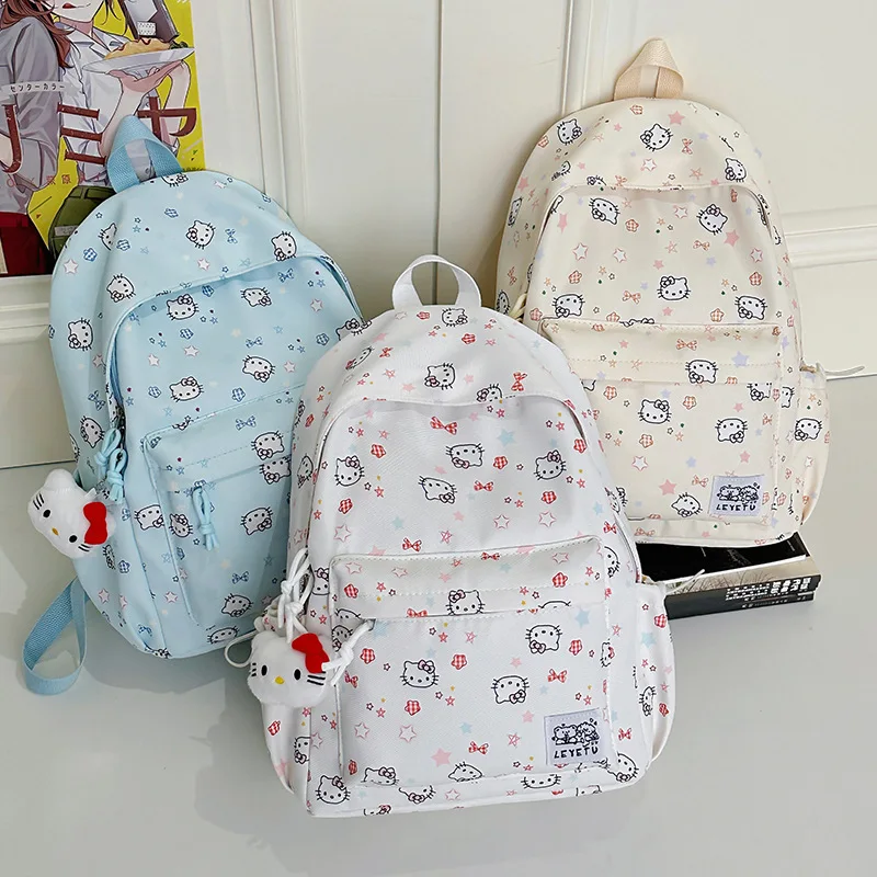 

Hello Kitty's New Student Backpack Fashionable and High-quality Women's Backpack Cartoon Multifunctional Travel Backpack
